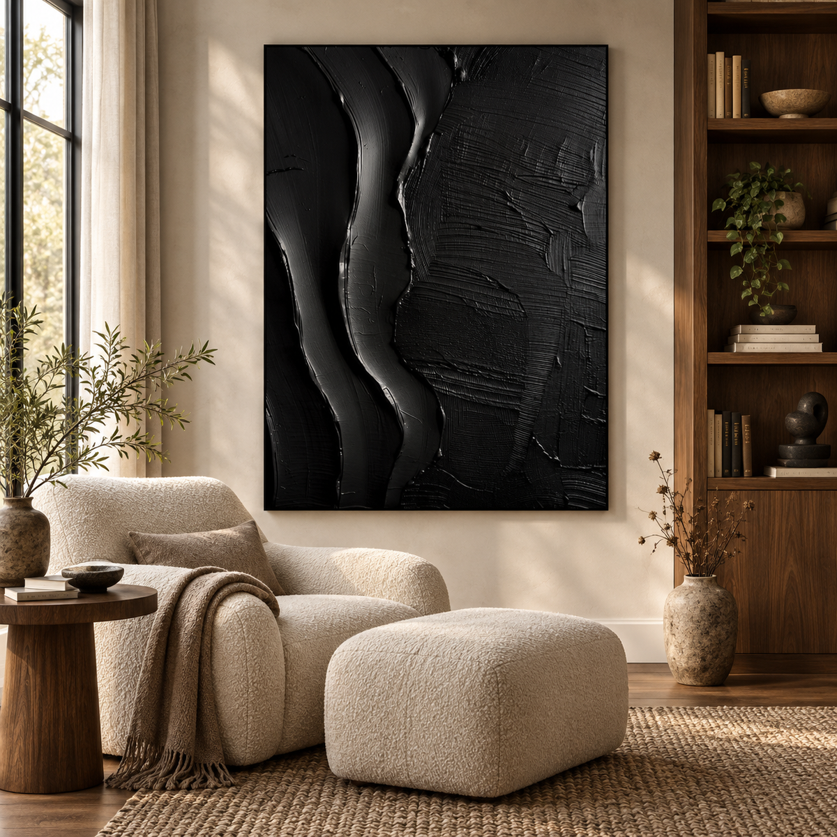 ARBYNART 3D Textured Art | Onyx Flow Texture