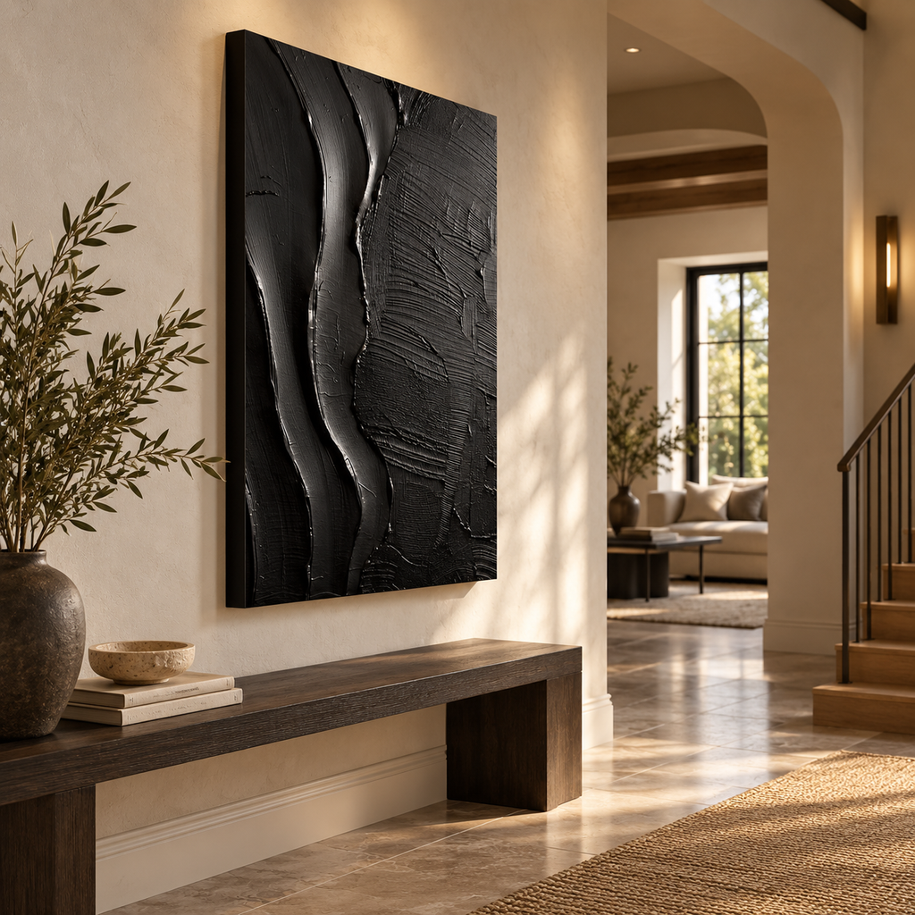 ARBYNART 3D Textured Art | Onyx Flow Texture