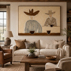 ARBYNART Vintage Americana Art | Over a Quiet Coffee Break