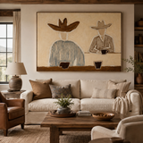 ARBYNART Vintage Americana Art | Over a Quiet Coffee Break