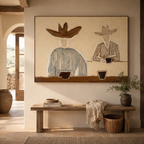 ARBYNART Vintage Americana Art | Over a Quiet Coffee Break