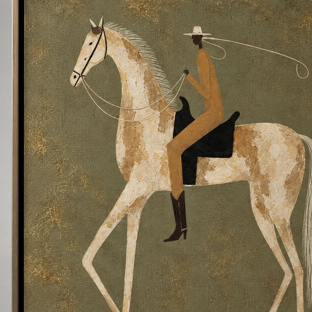 ARBYNART Vintage Americana Art | Pale Canter