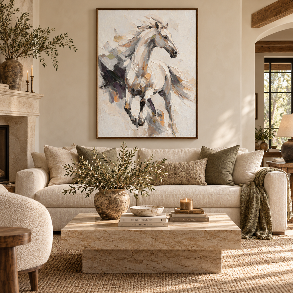 ARBYNART Americana Art | Pale Horse in Stride