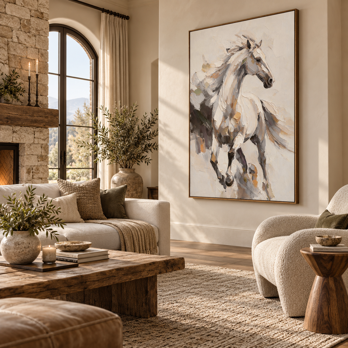 ARBYNART Americana Art | Pale Horse in Stride