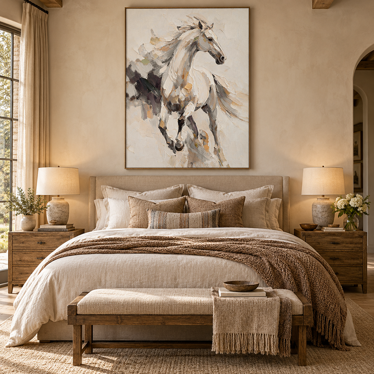 ARBYNART Americana Art | Pale Horse in Stride