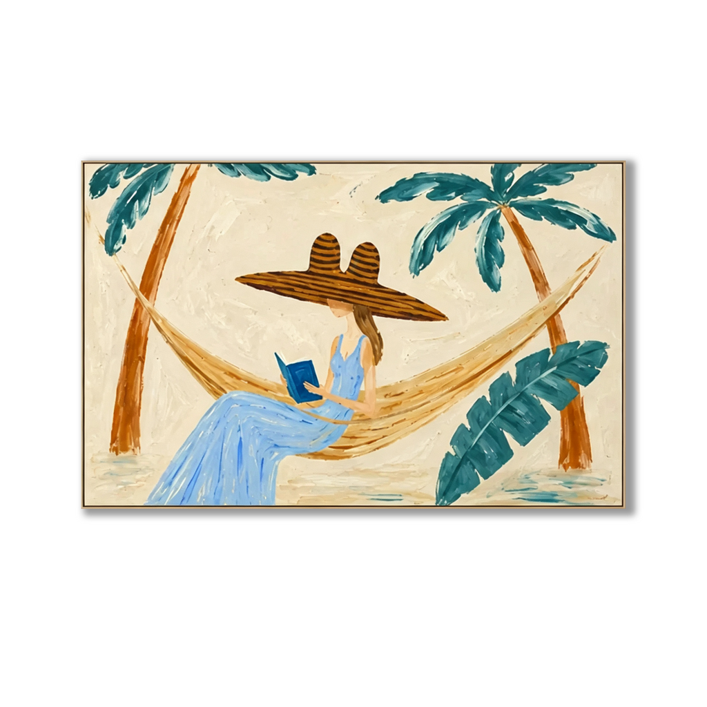 ARBYNART Vintage Americana Art | Palm Breeze Page Time
