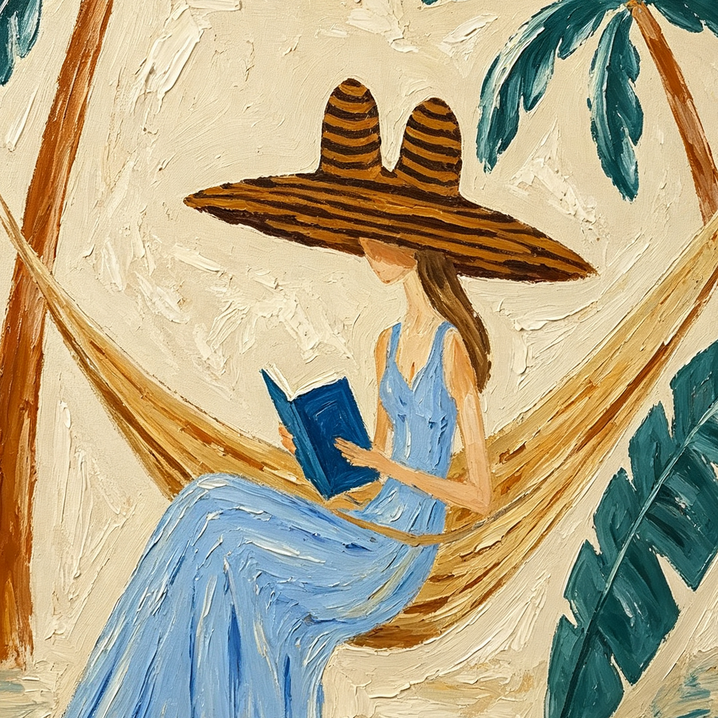 ARBYNART Vintage Americana Art | Palm Breeze Page Time