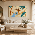 ARBYNART Vintage Americana Art | Palm Breeze Page Time