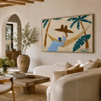 ARBYNART Vintage Americana Art | Palm Breeze Page Time