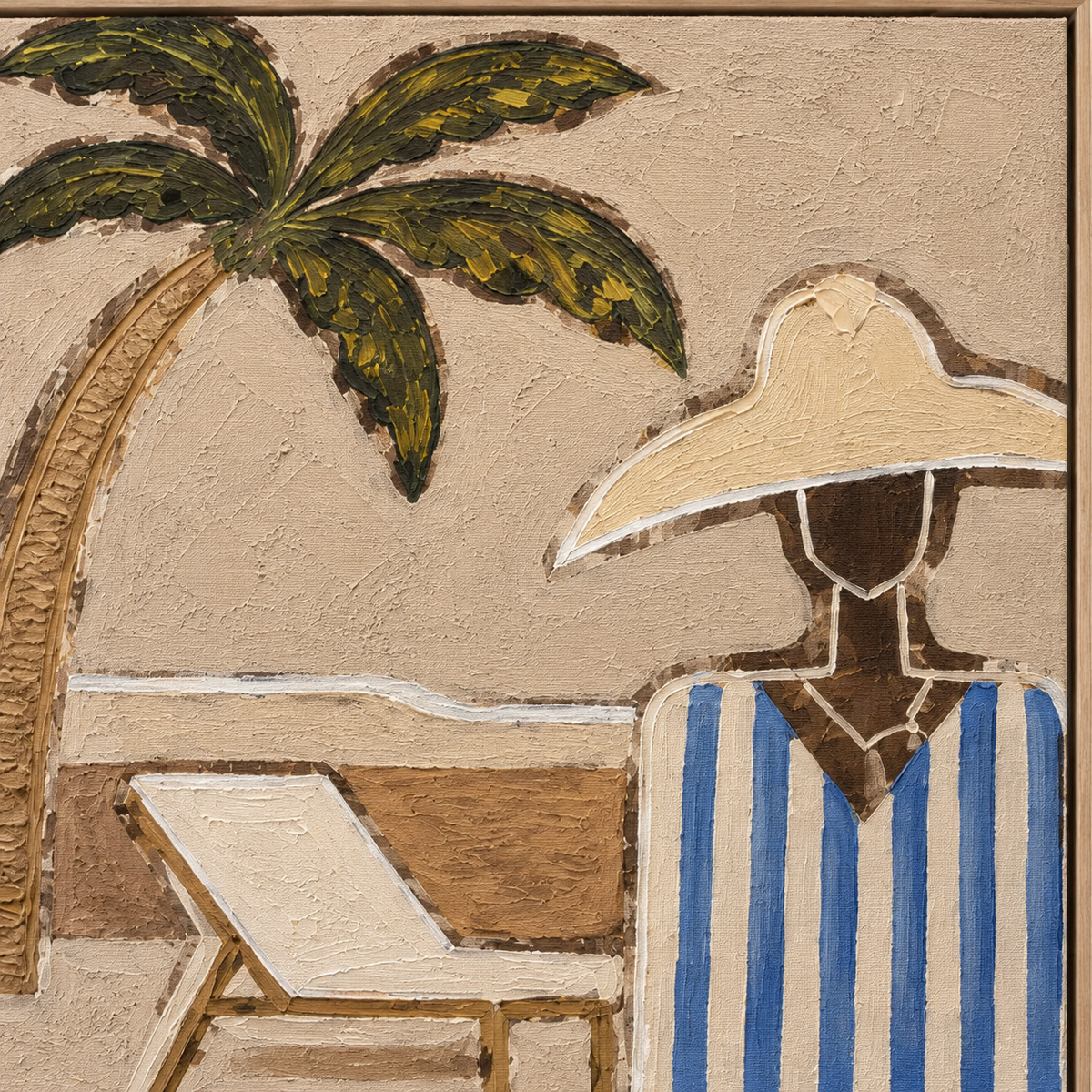 ARBYNART Vintage Americana Art | Palm Tree Coastal Side View