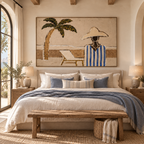 ARBYNART Vintage Americana Art | Palm Tree Coastal Side View