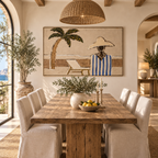 ARBYNART Vintage Americana Art | Palm Tree Coastal Side View