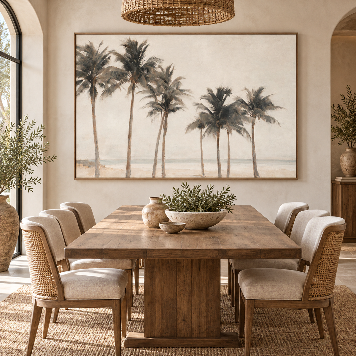 ARBYNART Impressionist Art | Palms Along the Quiet Shore