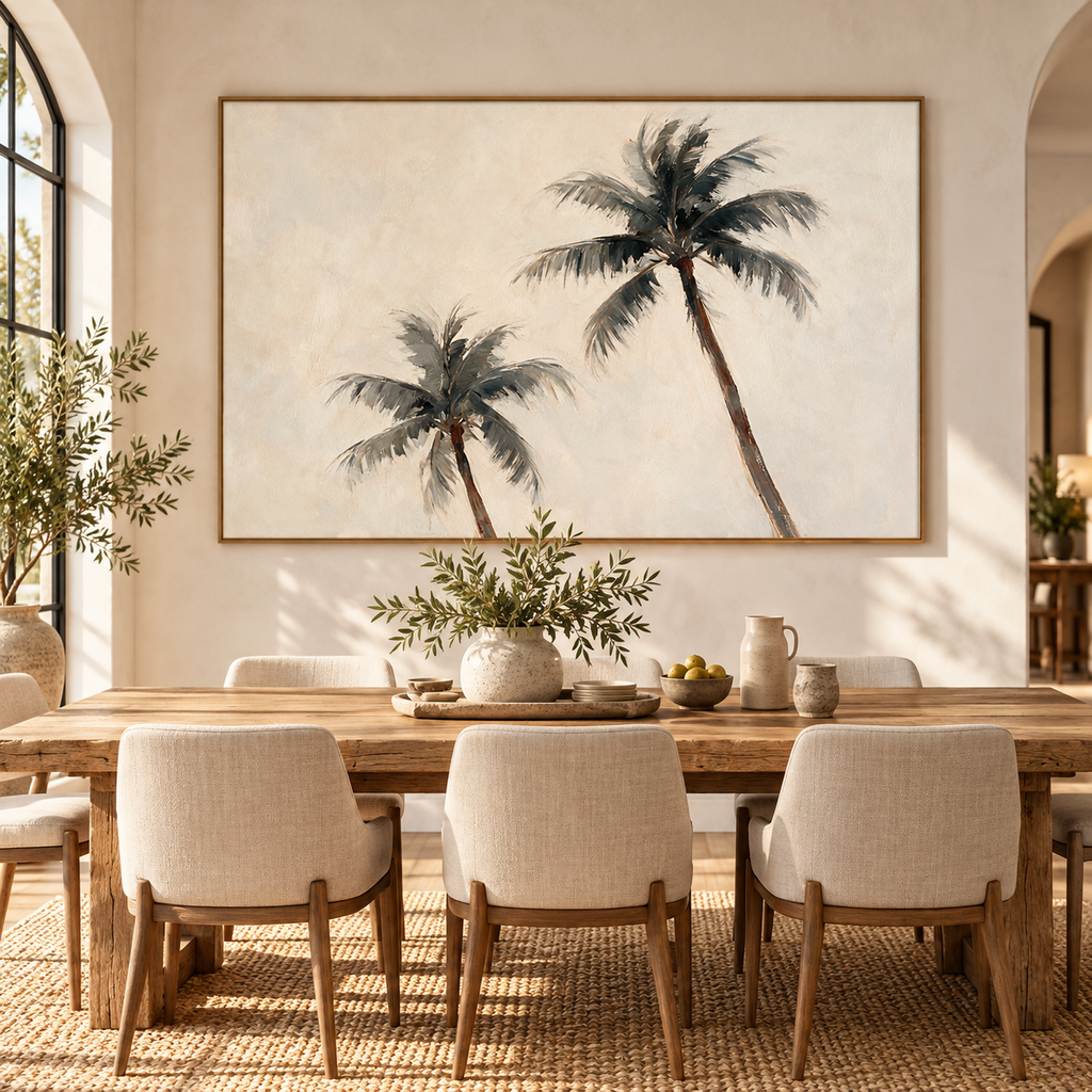 ARBYNART Impressionist Art | Palms in Gentle Breeze