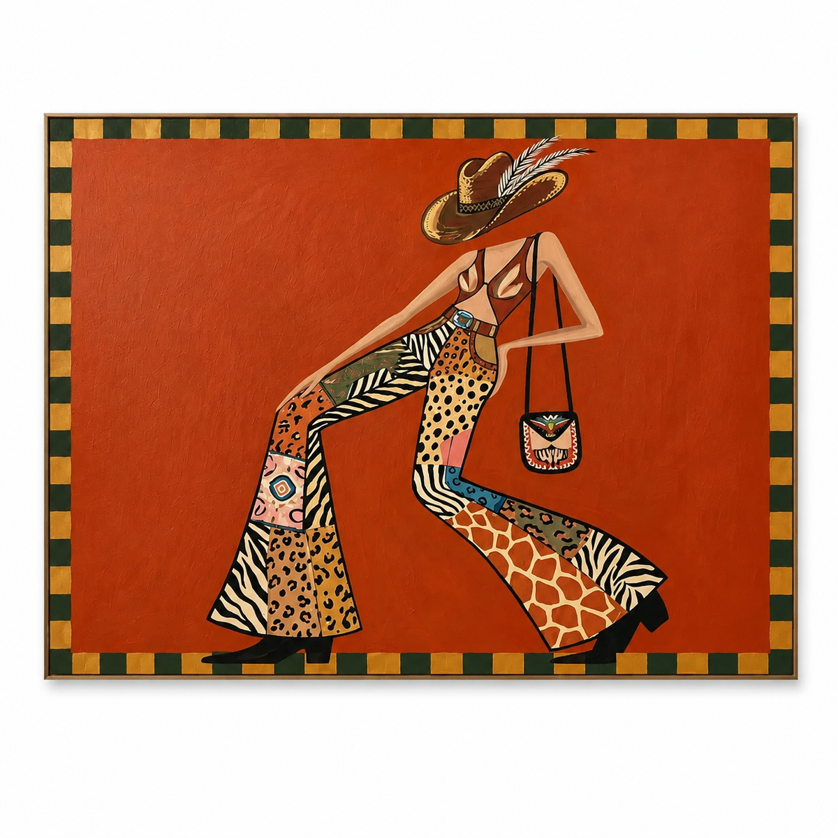 ARBYNART POP Art | Patterned Cowgirl Strut
