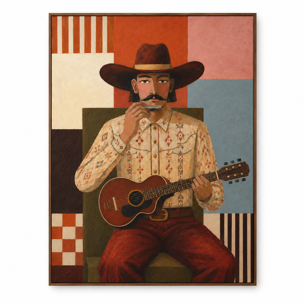 ARBYNART Vintage Americana Art | Pause Between the Dust and Melody