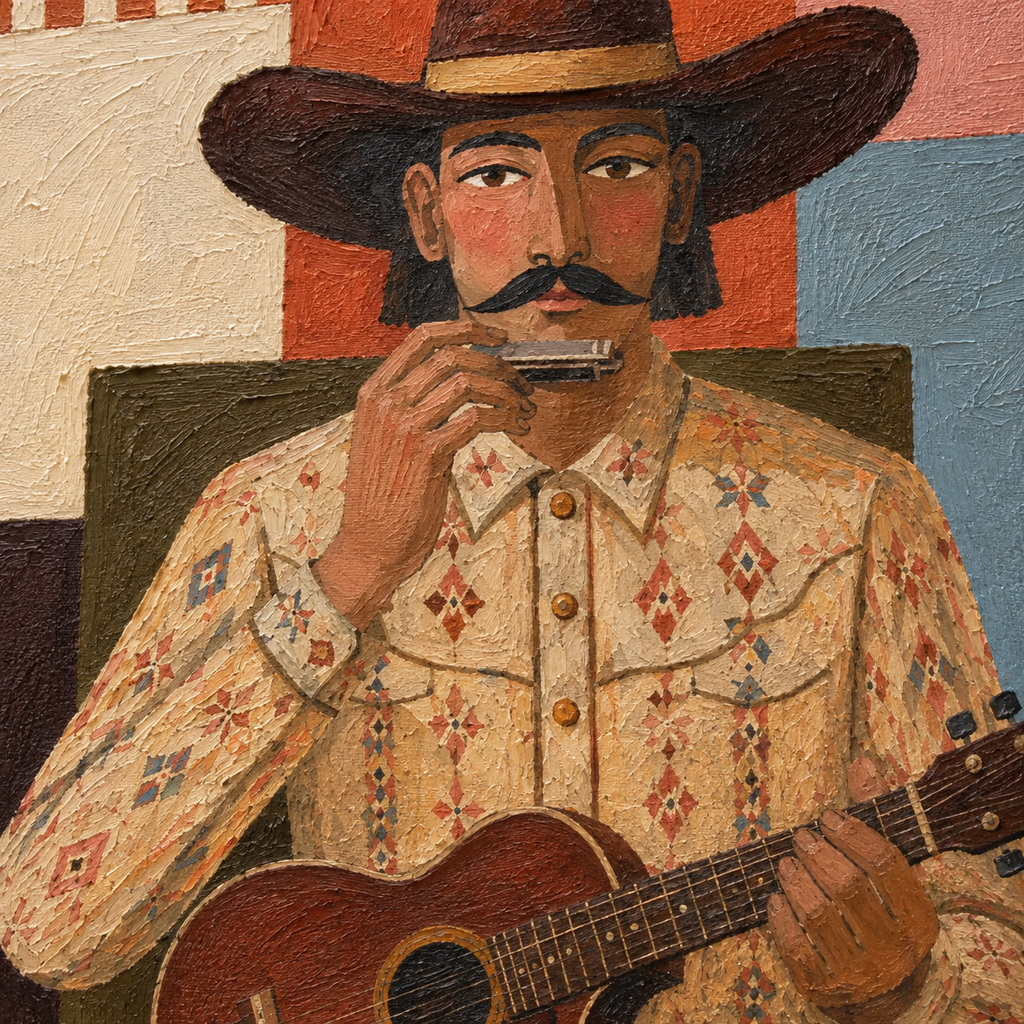 ARBYNART Vintage Americana Art | Pause Between the Dust and Melody
