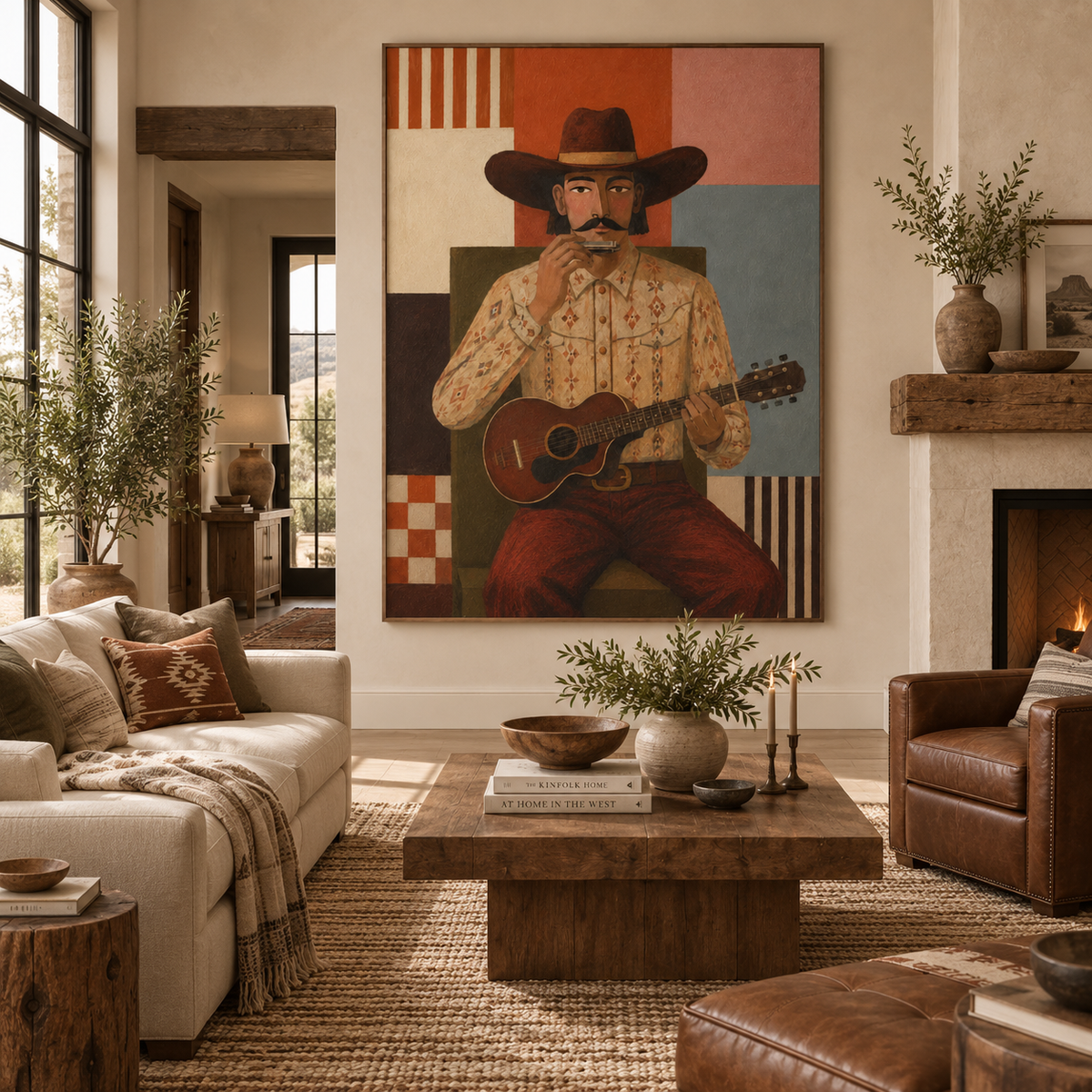 ARBYNART Vintage Americana Art | Pause Between the Dust and Melody