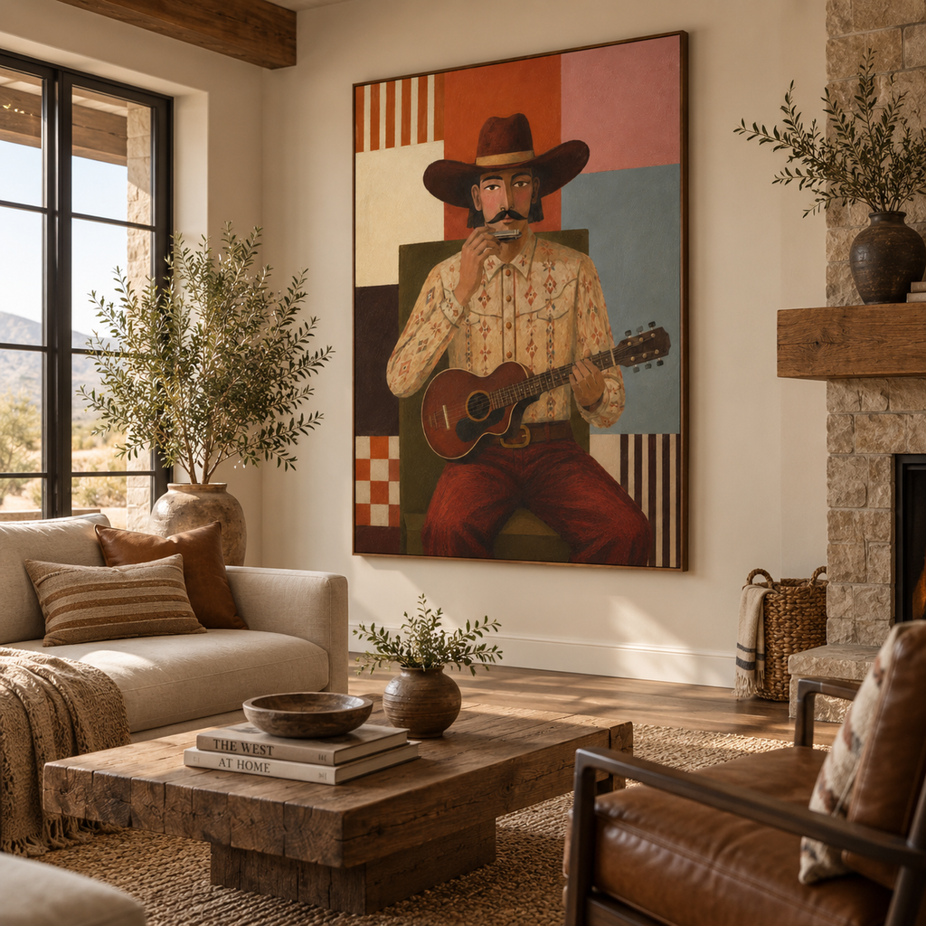 ARBYNART Vintage Americana Art | Pause Between the Dust and Melody
