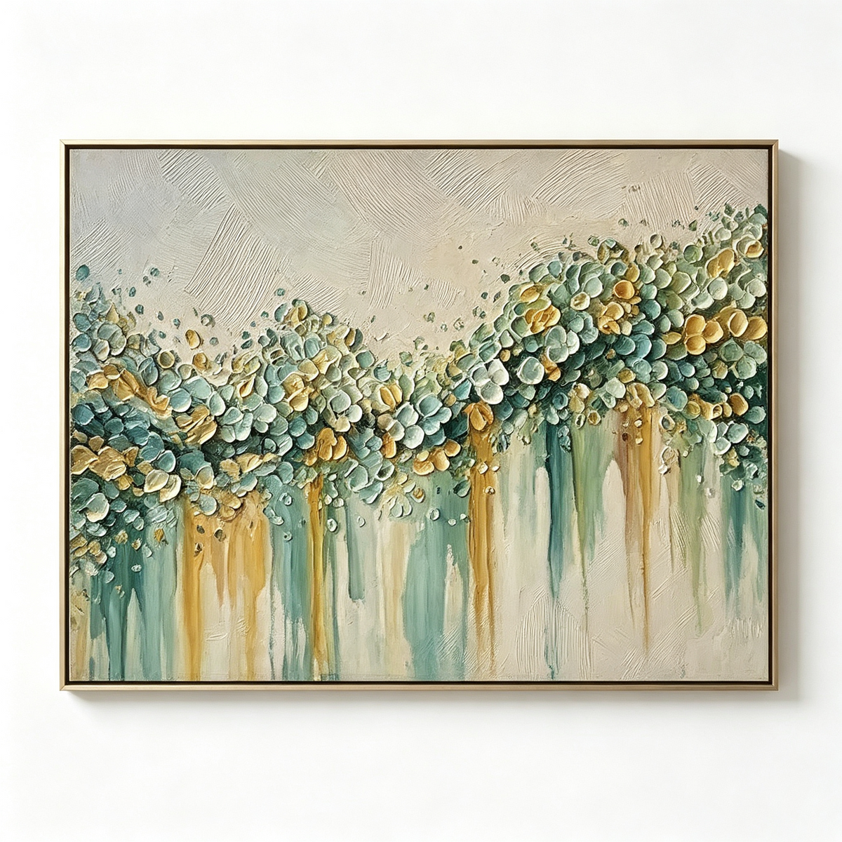 ARBYNART 3D Textured Art | Petal Cascade Glow - B