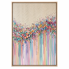 ARBYNART 3D Textured Art | Petal Cascade Glow