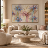 ARBYNART 3D Textured Art | Pastel Petal Constellations