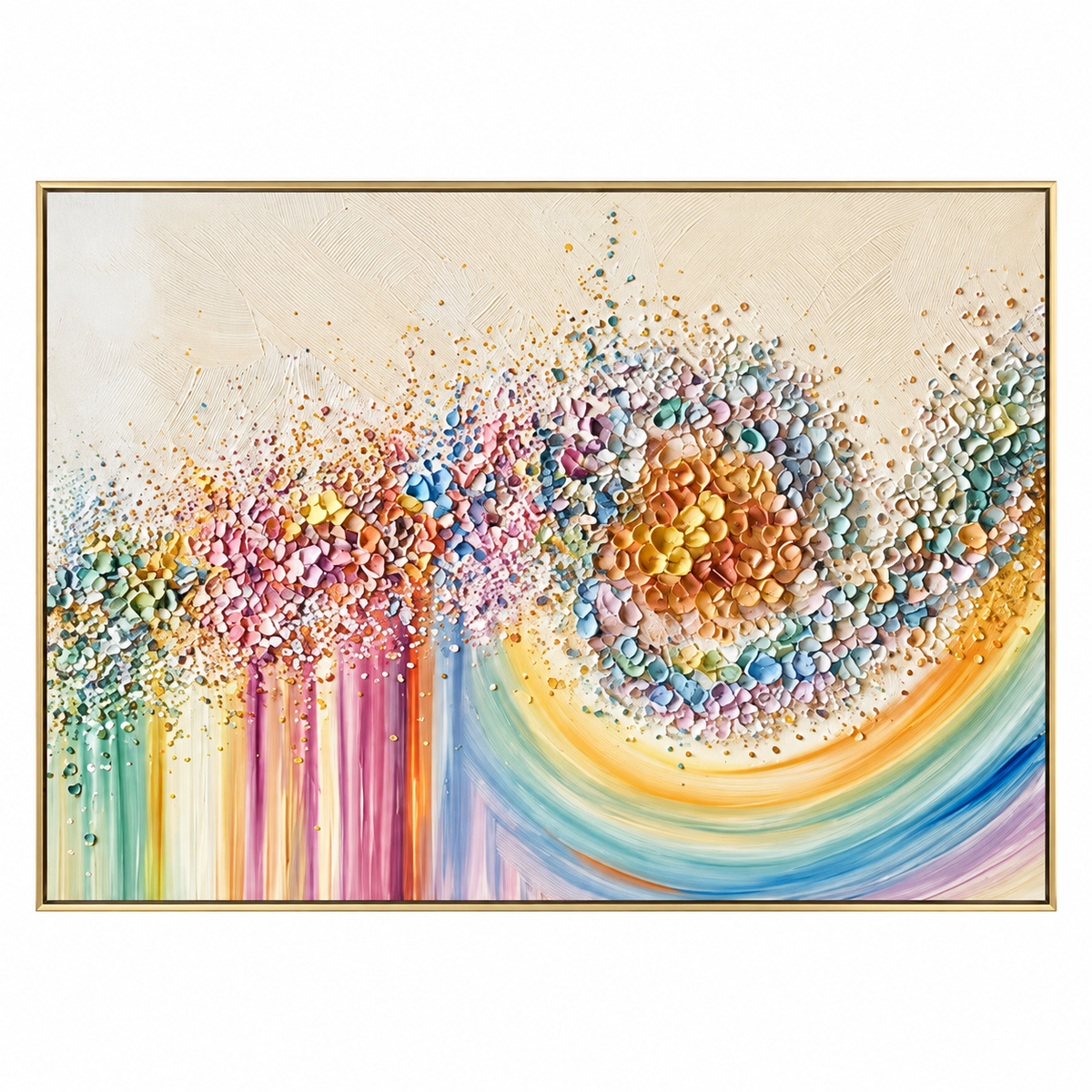 ARBYNART 3D Textured Art | Radiant Petal Orbit