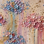 ARBYNART 3D Textured Art | Pastel Petal Constellations