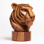 ARBYNART Geometric Tiger Head Sculpture