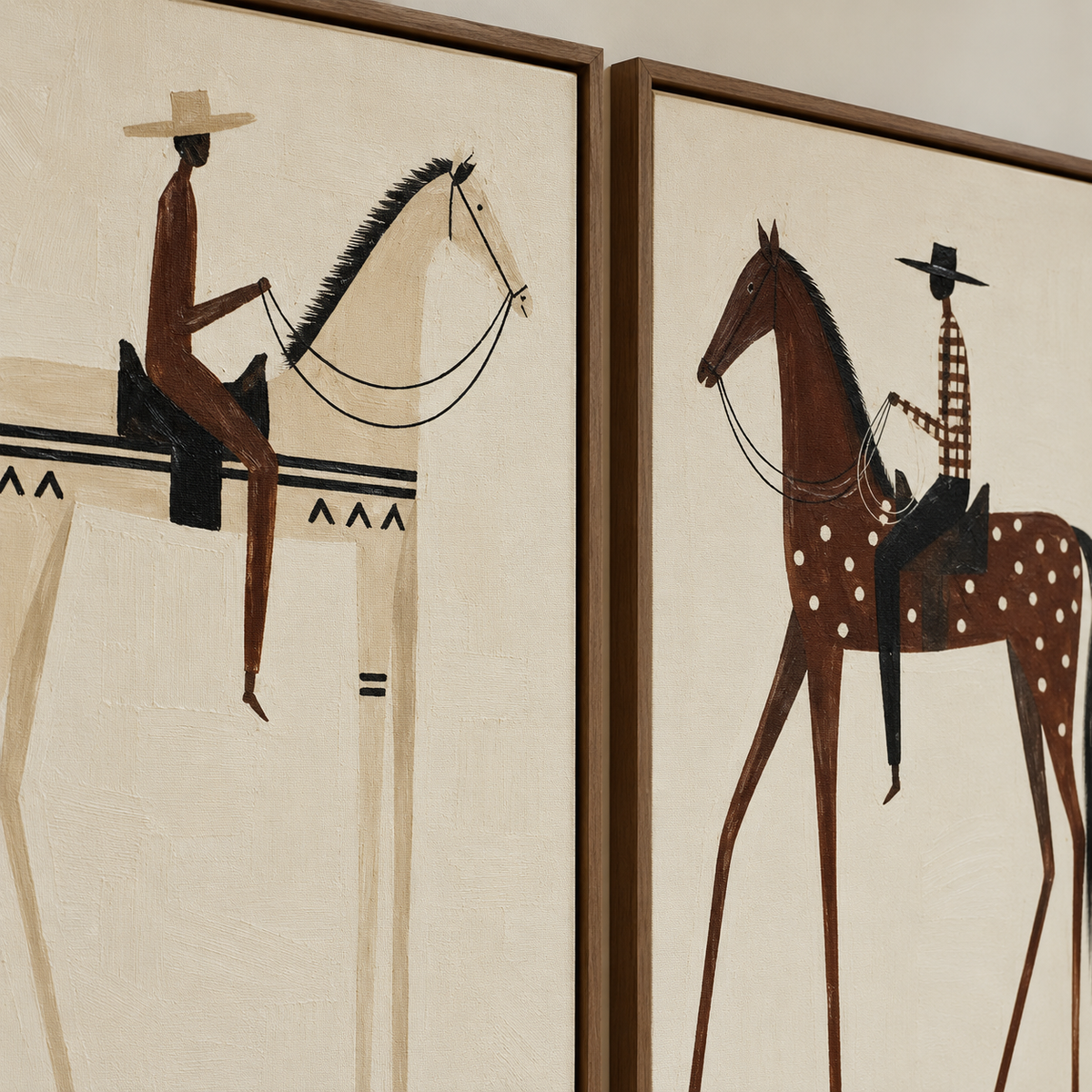 ARBYNART Vintage Americana Art | Prairie Echo Pair