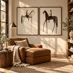 ARBYNART Vintage Americana Art | Prairie Echo Pair