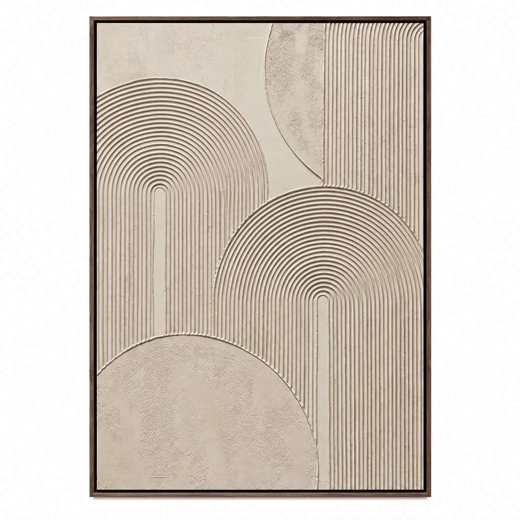 ARBYNART 3D Textured Art | Quiet Arc Rhythm