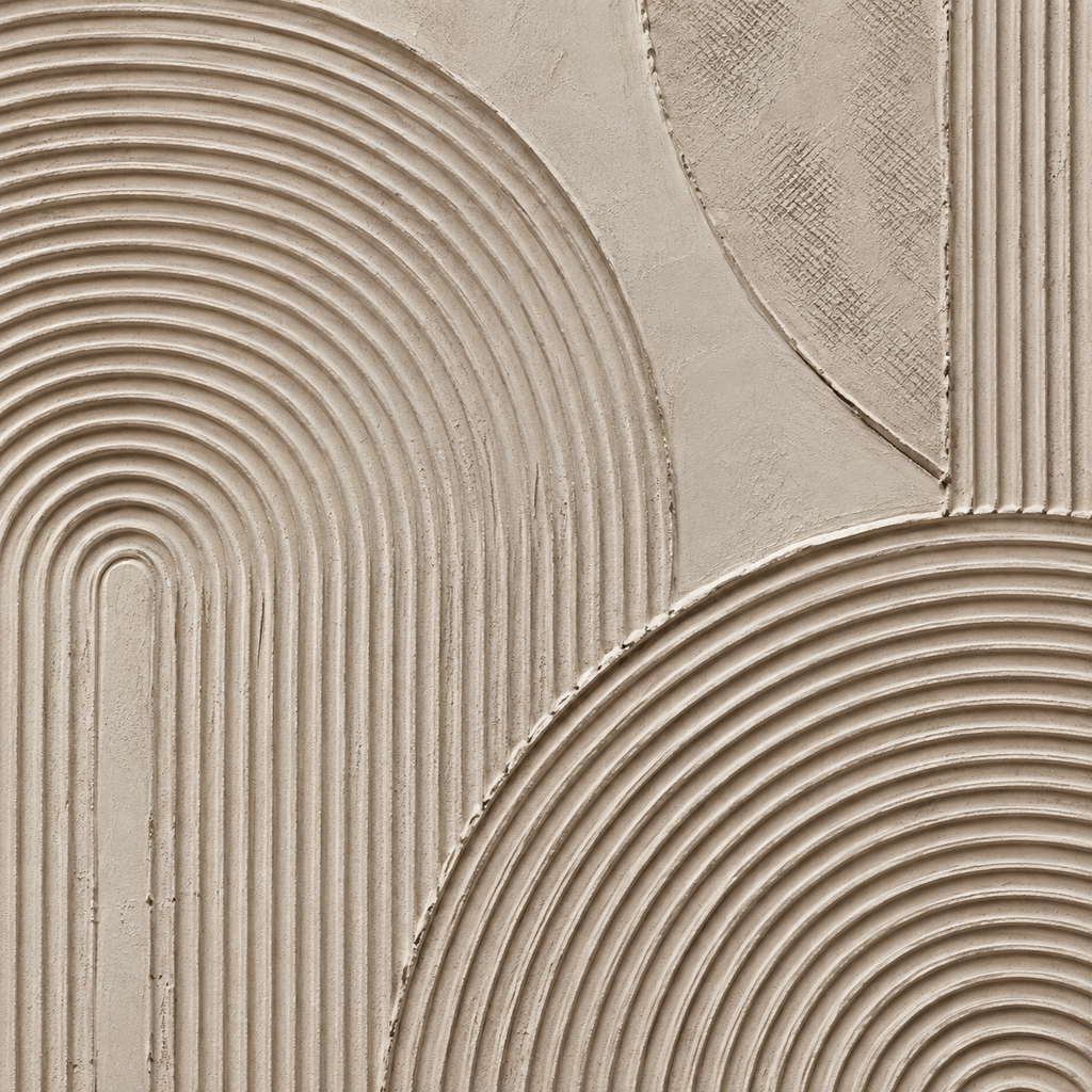 ARBYNART 3D Textured Art | Quiet Arc Rhythm