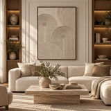ARBYNART 3D Textured Art | Quiet Arc Rhythm