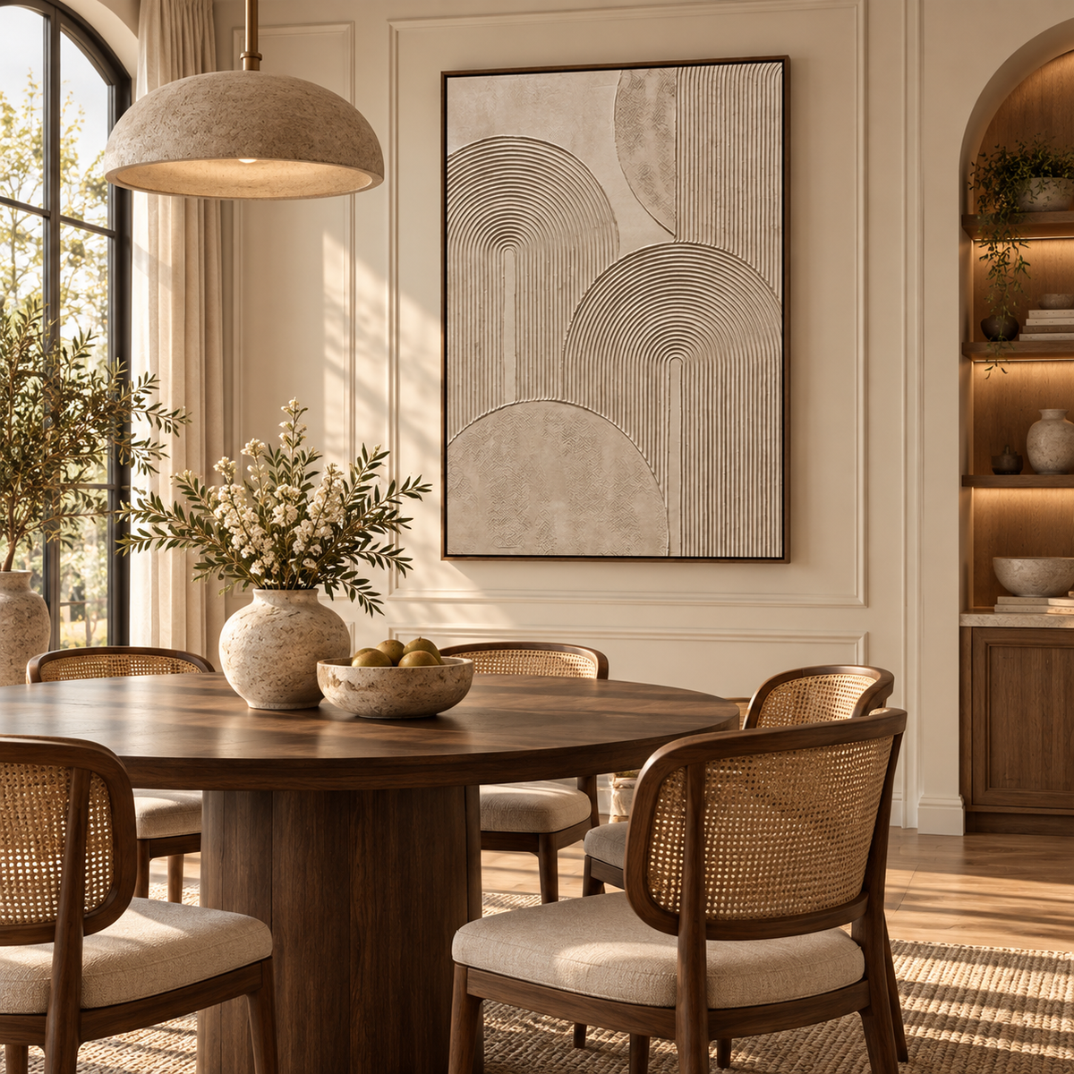 ARBYNART 3D Textured Art | Quiet Arc Rhythm