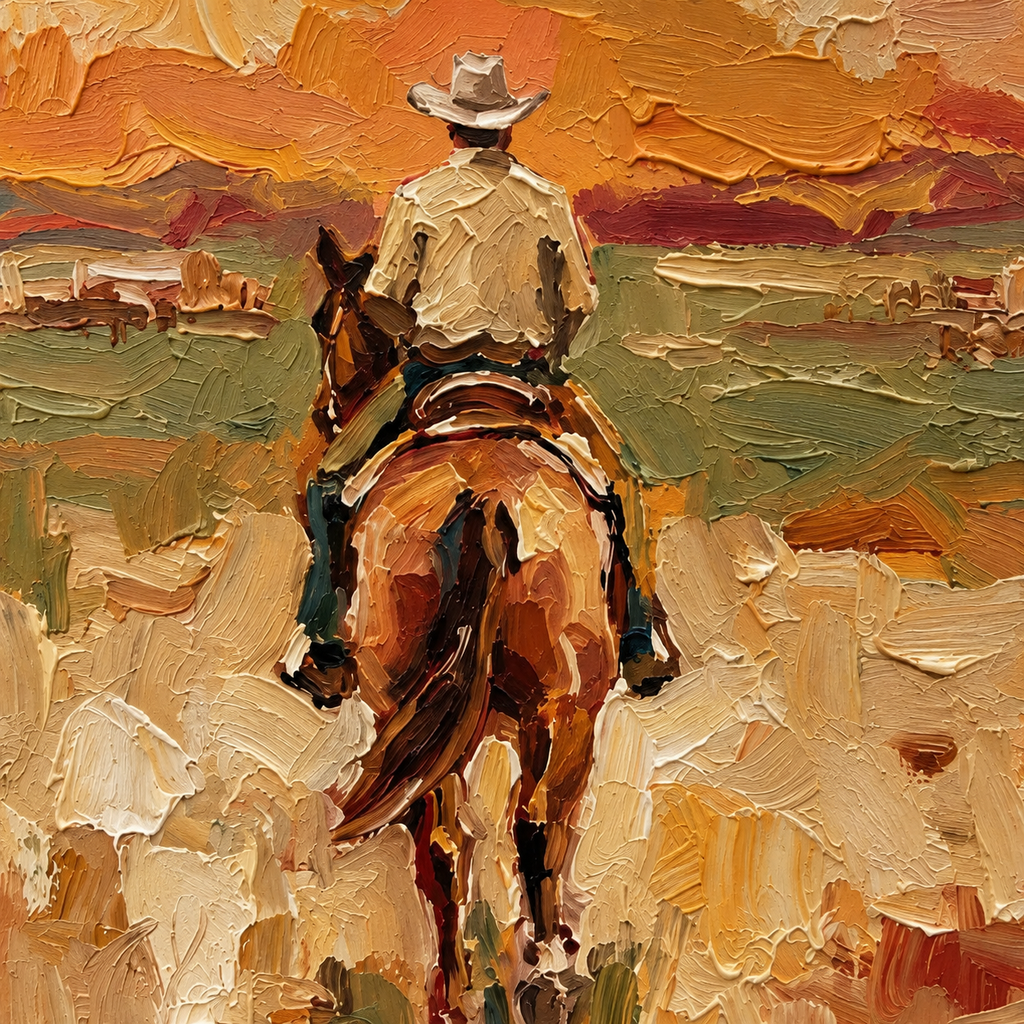 ARBYNART Vintage Americana Art | Quiet Ashes of the Dusk Trail