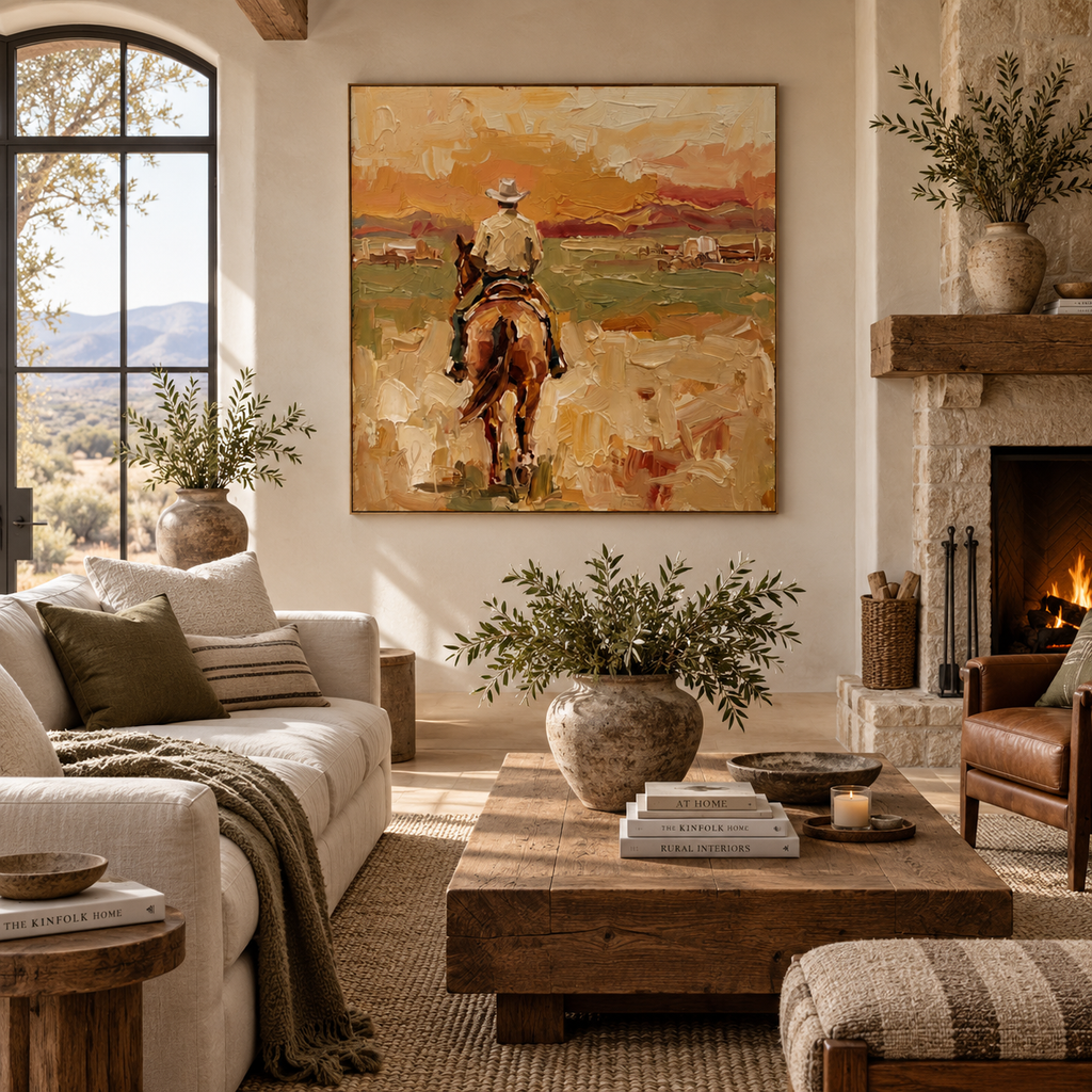 ARBYNART Vintage Americana Art | Quiet Ashes of the Dusk Trail