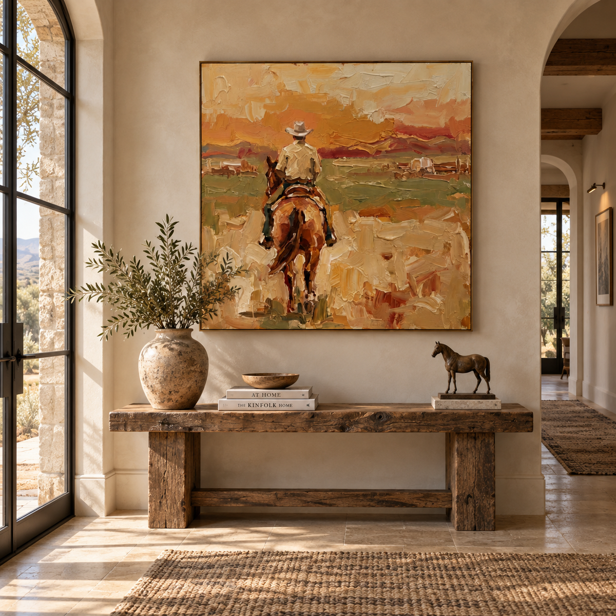 ARBYNART Vintage Americana Art | Quiet Ashes of the Dusk Trail