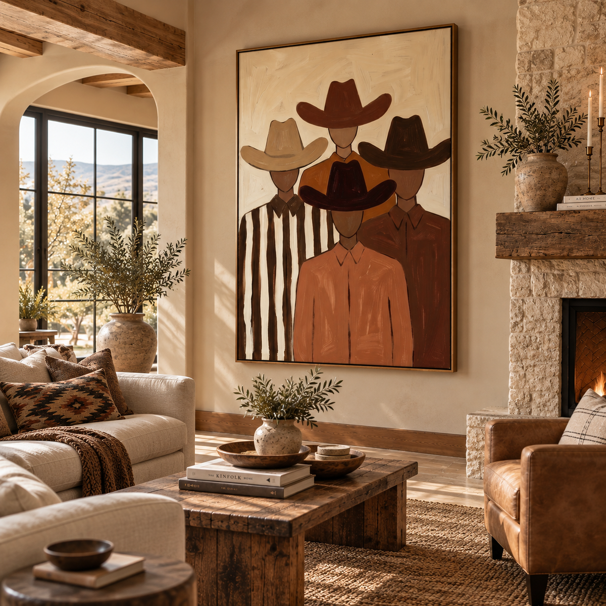 ARBYNART Vintage Americana Art | Quiet Brotherhood