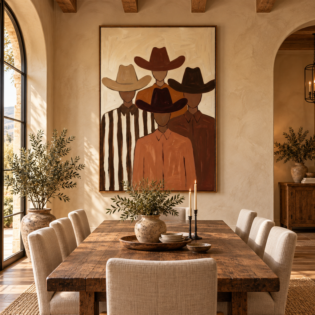 ARBYNART Vintage Americana Art | Quiet Brotherhood