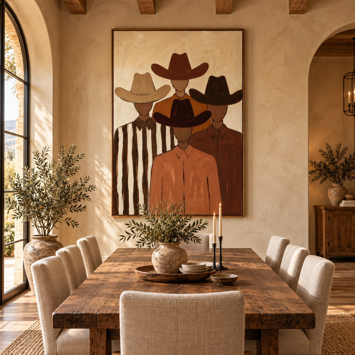ARBYNART Vintage Americana Art | Quiet Brotherhood