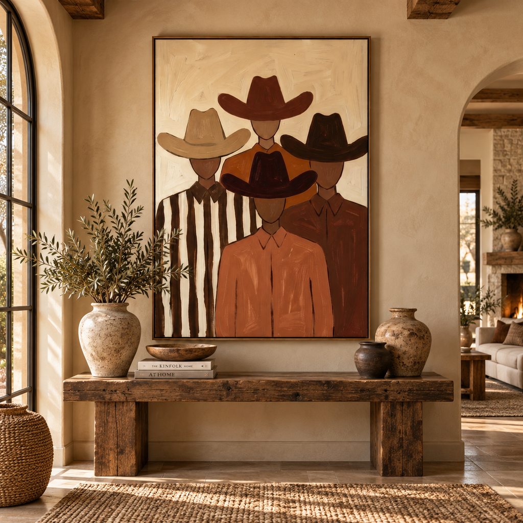 ARBYNART Vintage Americana Art | Quiet Brotherhood
