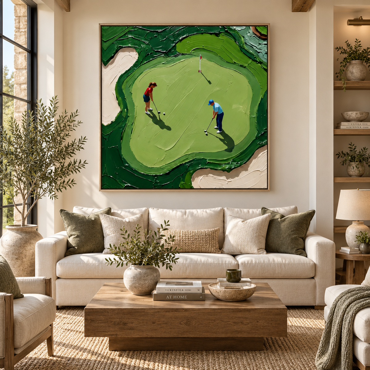ARBYNART 3D Textured Art | Quiet Putting Measure