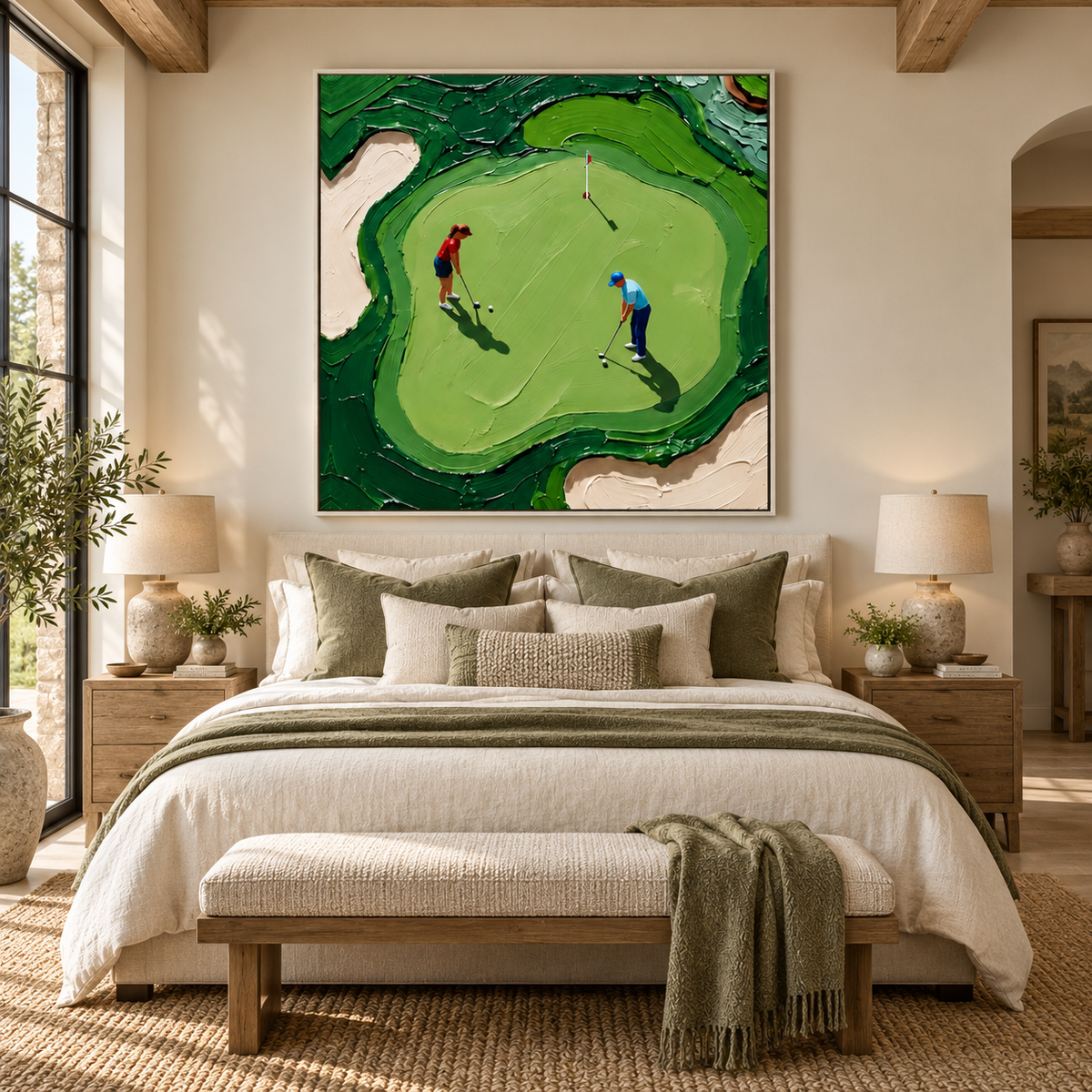 ARBYNART 3D Textured Art | Quiet Putting Measure