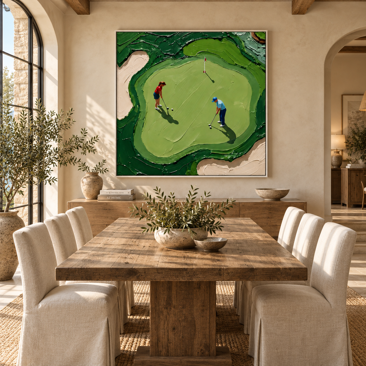 ARBYNART 3D Textured Art | Quiet Putting Measure