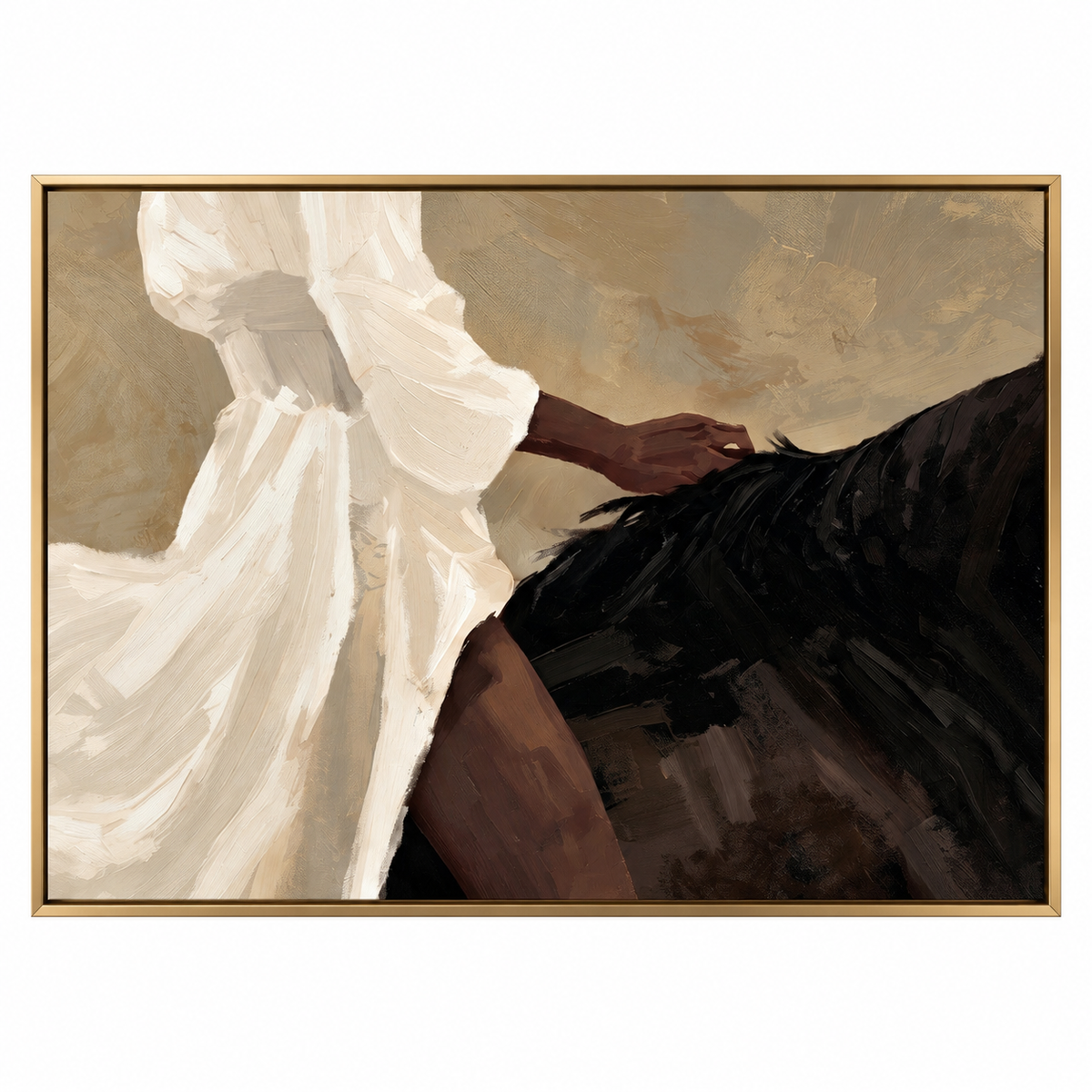 ARBYNART Vintage Americana Art | Quiet Saddle Grace