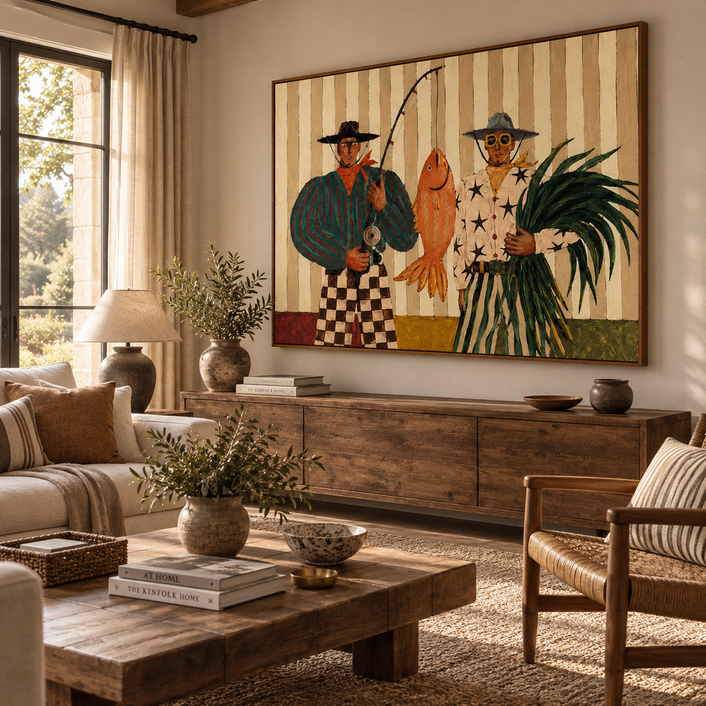 ARBYNART Vintage Americana Art | Quirks of the Bountiful Catch