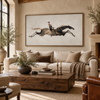 ARBYNART Americana Art | Rider on a Leaping Horse