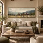 ARBYNART Vintage Americana Art | Riders Through the Haze of Time