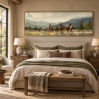 ARBYNART Vintage Americana Art | Riders Through the Haze of Time